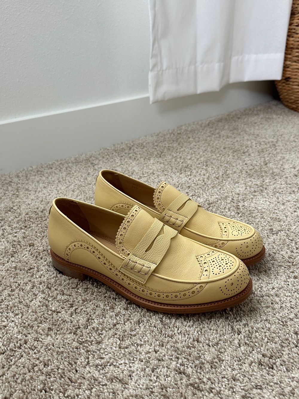 Ms. Penny Loafers in Pale Yellow